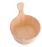 Kit seau de sauna en bois avec pelle et accessoires de bain
