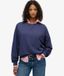 Superdry Essential Logo Sweatshirt à col rond Teint en pièce Bleu Taille : 44