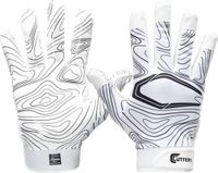 Cutters American Football NFL S150 Handschoenen Game Day TOPO Receiver Gloves Wit Volwassenen Large/X-Large
