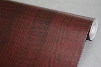 BUVU Plakfolie, meubelfolie, bruin, houtlook, zelfklevende folie, houtbehang, 45 cm x 300 cm, bruin, vintage, strepen, folie, waterdicht, wandbehang voor meubels, muren, kasten, keuken, tafels