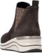 Remonte Baskets Montante en cuir Marron combi
