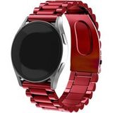 Strap-it Samsung Bracelet acier Samsung Galaxy Watch 6 Classic 47mm (vin rouge)