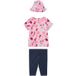 LUPILU Ensemble enfant, 3 pièces, en coton. (Rose clair/bleu foncé, 86/92)