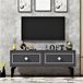 OEM TV-meubel, antraciet/zilver, 120x49x29,6 cm, melamine, modern design
