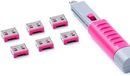 SmartKeeper ESSENTIAL / 6 x USB A-poortblokkers met 1 x vergrendelsleutel Basic/Roze