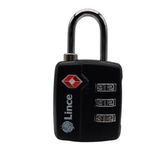 Lince 9220Tsabl hangslot, TSA, zwart