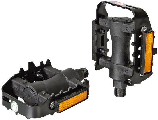 lampa Viaautoshop Mountainbike fietspedalen - Staal & hars antislip pedalen - Zwart