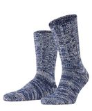 FALKE Brooklyn eenkleurig katoen sokken heren blauw - maat 43-46