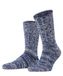 FALKE Brooklyn eenkleurig katoen sokken heren blauw - maat 43-46