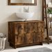 Maison Exclusive - Meuble de salle de bain exclusif EDE, imitation chêne fumé, 82 x 41 x 59 cm, matériau composite bois