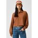QS sweater - cognac