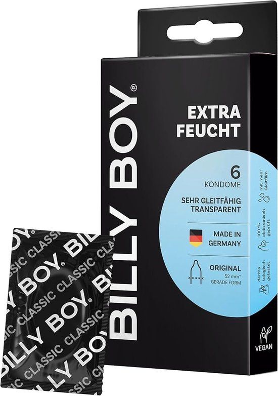 Billi Boy Billy Boy Extra Vochtig Condooms – 6 Stuks