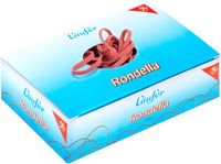 Läufer RONDELLA elastieken, 500 g, 100 x 5 mm, rood