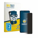 BROTECT - privacy screenprotector voor realme Note 80 - Folie Beschermfolie Blauwlichtfilter 2 Stuks
