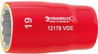 Stahlwille 12179 VDE-10 03370010 Dubbel zeskant Dopsleutelinzetstuk 10 mm 1/2 (12.5 mm)