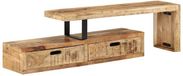 vidaXL Meuble TV bois de manguier massif 118-200 x 30 x 40 cm