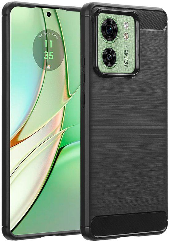 imoshion Brushed Backcover voor de Motorola Edge 40 - Zwart