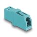 Delock 87987 Adaptateur fibre optique LC Simplex femelle vers LC Simplex femelle OM3 couleur Aqua