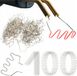 RS98 rivets en plastique, 100 pièces, 0,8 mm, bord large