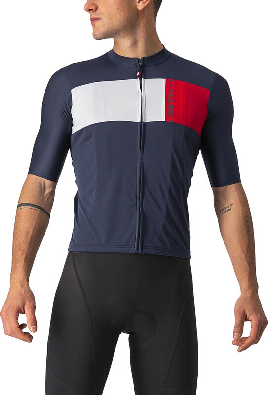 Castelli Prologo 7 Jersey blauw/zilver