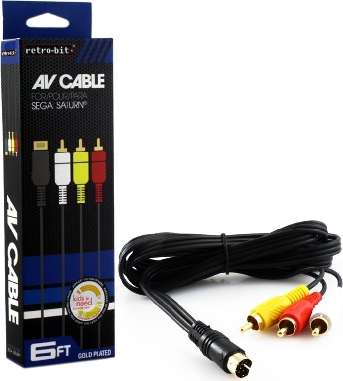 Retro-Bit Saturn AV Cable - 0812820014477