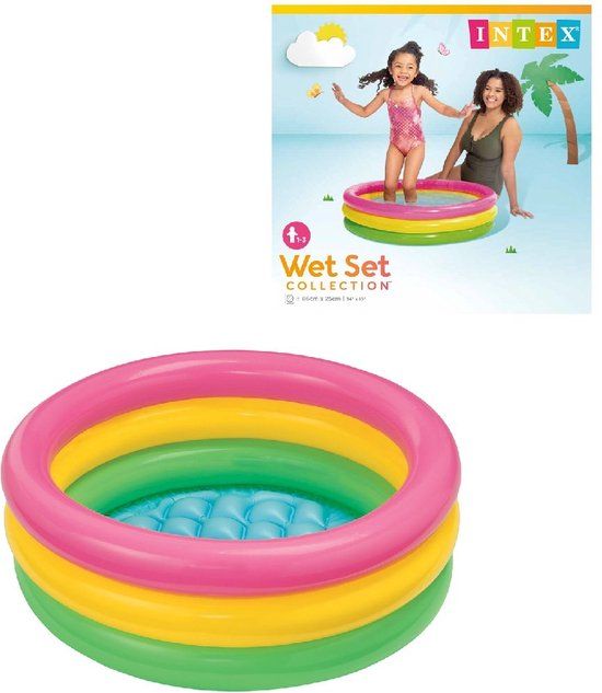 Intex Sunset Glow Baby Pool - Ø 86 cm - Opblaasbaar zwembad