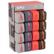 APLI Néon - Trousse à crayons - rectangulaire, présentoir - silicone - bleu-gris, gris, orange, vert foncé, orange fluo