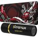 Hystar Uitgebreide gamingmuismat | 5 mm dik, waterdicht oppervlak, gladde polyesterstof en natuurlijke rubberen basis | Mythic Dragon (XXL 36 "x 16")