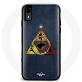 Maniacase Hoesje voor iPhone X Game of Thrones Seizoen 8 De IJzeren Troon Driehoek Baratheon Lannister Stark en Targaryen Logo