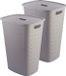 Curver Softex Wasmand met Deksel 56L - 2 stuks - Taupe