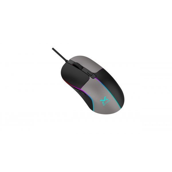 Droxio Brave - Muis - 6400 DPI - Zwart, Grijs