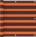 vidaXL Balkonscherm 90x300 cm Oxford stof oranje en bruin