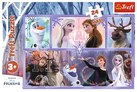 4KidsOnly Frozen Puzzel 24 stukjes Karton Multi Colour Unisex Kinderen
