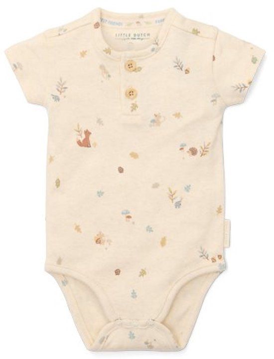 Little Dutch Romper korte mouw Forest Nature Zand - Maat 62