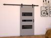 LITAFO Porte coulissante 76 cm gris