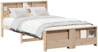 vidaXL Bedframe, bruin, 120 x 200 cm, massief grenenhout