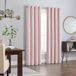 Eclipse Aurelia Velvet kamer verduistering doorvoertule geluidsreductie raamgordijnen (2 panelen), 52" x 84", blush
