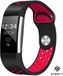 Strap-it Fitbit Charge 2 sport band - zwart/rood - Maat: S