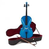 Gear4music 4/4 Studentencello met Koffer, Blauw