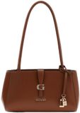 GUESS Carrie Girlfriend Shoulder Bag Cognac