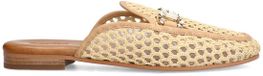 Sacha - Dames - Beige slip on loafers met goudkleurige chain - Maat 39