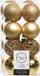 Decoris Boules de Noël - 32x pc - or - D6 cm - plastique