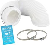 Sans marque Tuyau d'évacuation Airco Tuyau flexible en PVC Ø 100 / 102 mm 3 m