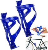 Porte-vélos - 2 pièces - Porte-vélo universel - Porte-vélo pour vélo de course - Construction solide et flexible - Convient pour vélo / vélo de course / VTT / poussette - Porte-gobelet réglable - Cadeau pour amateurs de vélo - Bleu