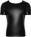 Noir Handmade - Wetlook Snake Sleeves Top - XL - Zwart