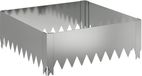 vidaXL Gazonrand - 60 x 60 x 20 cm - Staal - Zilverkleurig