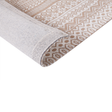 Beliani BAGLAR - Jute vloerkleed - Beige/Wit - 80 x 150 cm