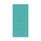 vidaXL Plissé rolgordijn 65x200 cm stofbreedte 64,4 cm petrol groen