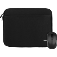 BlueBuilt Laptophoes 14 inch (33 cm) Zwart + Draadloze muis