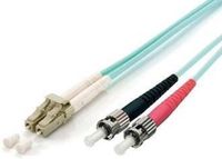 Equip 255211 Glasvezel kabel 1 meter LC ST OM3 turquoise